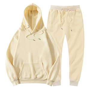 Custom Logo Blank Pullover Men Sweat Suit 100%Cotton Plain Slim Fit <b>Jogging</b> Track Suits Men Sports Active-wear Wholesale - Product Image 6