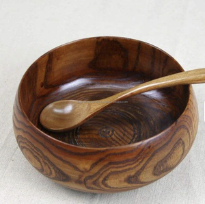 High Quality Sustainable Wood Classic Style Eco-Friendly Serving <b>Bowl</b> for Party Household Use Customizable Color Design Handmade - Product Image 4