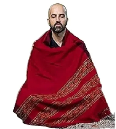 Scialle di meditazione di migliore qualità coperta esotica avvolgente, sciarpa Oversize o stola. Unisex