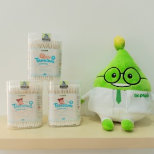 Hisopos de Algodón Suave de Doble Punta con Mango de Papel de la Marca Dr. Papie, OEM/ODM, Seguros para Oídos/Nariz, Artículos para Bebés Recién Nacidos y Niños Pequeños - Product Image 5