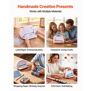 Macchina Manuale per Fustellatura ed Embossing con Apertura da 9 Pollici, Set Portatile per Lavorazione Carta con Fustelle e Cartelle - Product Image 5
