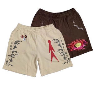 Custom Streetwear Vintage Sun fade Cotton <b>Short</b> <b>Men</b> Distressed <b>Patch</b> Embroidery With Drawstring Acid Wash <b>Shorts</b> for <b>Men</b> - Product Image 1