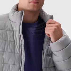 Veste d'hiver matelassée en coton de haute qualité, très vendue, avec logo personnalisé sur le devant, style streetwear, col mandarin, tissu personnalisé - Product Image 5
