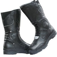 Chaussures d'équitation en cuir pour hommes de qualité supérieure bottes de moto en cuir Pro Biker Moto chaussures de course de moto Motocross bottes de moto