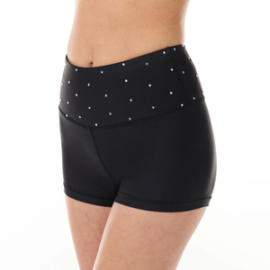 Conjunto Deportivo de Dos Piezas para Mujer con Logotipo Personalizado, Pedrería, Elástico en Cuatro Direcciones, Shorts de Cintura Alta y Top Deportivo con Cuello Redondo para Gimnasio - Product Image 5