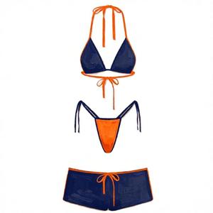 Bikini de Dos Piezas Personalizado con Logotipo Impreso a Todo Color, Elástico, con Tirantes Ajustables, Traje de Baño para Mujer, Fabricación OEM/ODM - Product Image 5