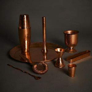Juego de Coctelería de Cobre para Preparación de Cócteles, Herramientas Profesionales para Bar en Casa y Accesorios para Entretener - Product Image 2