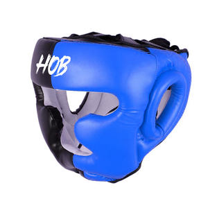 Casco de Protección para Boxeo de 2 Colores, Hecho de Cuero PU Genuino, para Sparring y Combate, Unisex - Product Image 1