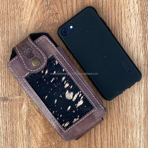 เคสโทรศัพท์มือถือหนังคาวบอยตะวันตกแบบห่วงเข็มขัดหนังวัวหนังแท้แบบสั่งทำหรูหรา - Product Image 3