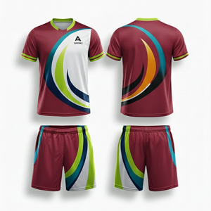 Maillots de football en polyester de qualité supérieure, unisexe, les plus vendus, avec logo personnalisé sur le devant, ensemble chemise et short formels - Product Image 1