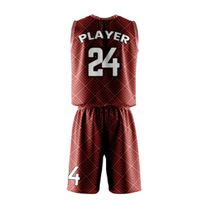 ชุดบาสเก็ตบอลชายพิมพ์ลายโลโก้ด้านหน้าด้วยเทคนิคการถ่ายเทความร้อน ผลิตจากโพลีเอสเตอร์ 100% ระบายอากาศได้ดี ซึมซับเหงื่อ แห้งเร็ว - Product Image 2