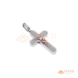 Jesus <b>Cross</b> Pendant 925 <b>Silver</b> Moissanite Hip Hop <b>Necklace</b> Christian Iced Out Charm Jewelry for Men - Product Image 6