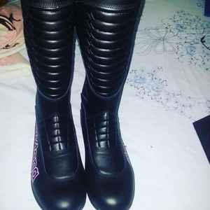 Botas de Motociclismo de Cuero de Diseño Exclusivo para Hombre, Forro de Malla de Primera Calidad, Estilo de Carreras, Botas de Speedway - Product Image 3