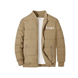 Custom Unisex Puffer <b>Coat</b> with Embroidery Logo, <b>Warm</b> <b>Winter</b> Jacket, Water Resistant Outerwear for <b>Men</b> Women, Bulk Orders - Product Image 1