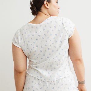 Pyjamas de nuit en gros pour femmes, ensembles de pyjamas courts 2 pièces, vêtements de nuit pour femmes - Product Image 4