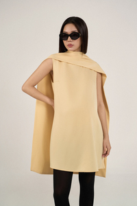 Women's Woven Button <b>Dress</b>, Crew Neck, Regular Sleeve, <b>Loose</b> Waist, Breathable Minimalist Casual Summer Style, OEM/ODM Vietnam - Product Image 5