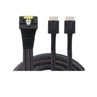 SlimlinSas Kabel MiniSAS SFF-8654 8i zu 2*OCuLink 8611 4i Verbindungskabel