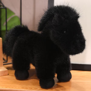 Peluche de Animal de Granja Ultra Suave de 23 cm - Compañero Reconfortante - 3 Colores Surtidos Caballo Realista - Product Image 1