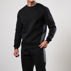 Sweat-shirt en molleton épais vierge à manches longues de haute qualité pour hommes, personnalisable avec logo, col rond, vente en gros - Product Image 5
