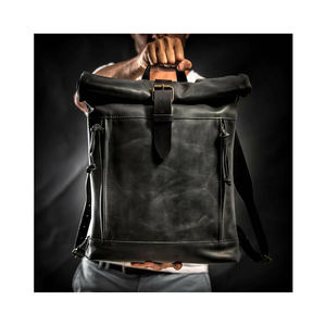 Mochila de cuero multiusos, mochila de cuero para hombre, estilo casual de negocios, mochila de cuero para mujer, uso diario - Product Image 2