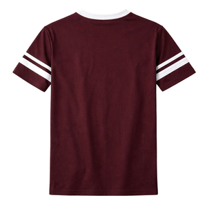 T-shirt en jersey à col en V avec écusson Kappa Alpha Psi Kappa League, couleur marron et blanc, vêtement de fraternité grecque au design classique et confortable - Product Image 5