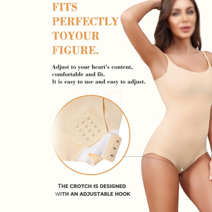 Body de Tirantes Sin Costuras para Mujer, Cuello Redondo, Color Sólido, Tejido de Spandex y Nailon, Ajuste Regular, Estilo Simple - Product Image 3