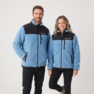 Veste d'hiver unisexe en polaire sherpa, fermeture éclair personnalisée, col montant, style vintage décontracté, coupe-vent, doublure sherpa 360g, manteau d'hiver pour homme - Product Image 1