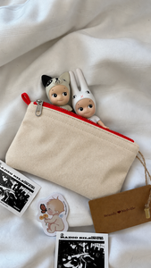 Bolsa de Maquillaje de Lona Personalizada con Cierre, Estuche Cosmético Resistente al Agua, Plegable, para Viajes y Uso Diario - Product Image 3