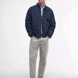 Custom Premium High Quality <b>Reversible</b> Resort Men's Casual Winter Canvas Embroidered Crocheted Quilted Zipper Long Sleeve - Product Image 2