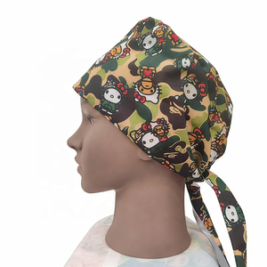 Cappelli da Infermiera con Fodera in Raso, Graziosi Cappelli Rosa per Ragazze, Berretti da Lavoro in Tessuto con Design a Laccio per Donne Infermiere - Product Image 3