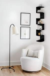 Estantes Esquineros Flotantes de Madera de Ingeniería Zig Zag para Decoración de Sala de Estar y Dormitorio (MDF - Fibra de Densidad Media) Decoración de Esquinas - Product Image 3