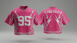 Maillot de sport à manches courtes personnalisé en gros, unisexe, léger, respirant, en molleton, avec numéro d'équipe imprimé, 100 % coton - Product Image 5