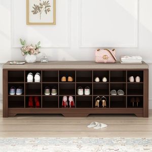 Scarpiera Moderna in Alluminio, Mobile Semplice per Soggiorno con Armadio Portascarpe Regolabile Salvaspazio per Uso Domestico - Product Image 1