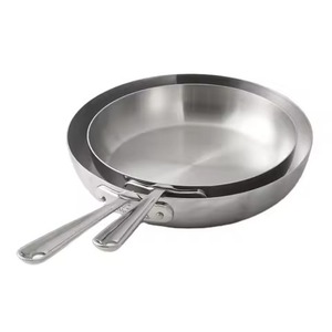 Poêle à frire en cuivre de style français robuste avec poignée plate rivetée en laiton, ustensile de cuisson pour chef, vente en gros - Product Image 5