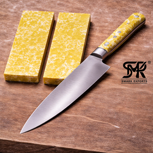 Escamas y Placas de Piedra Turquesa Amarilla para Fabricación de Cuchillos de Chef Personalizados, Material de Suministro - Product Image 1