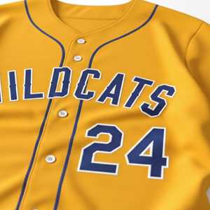 Maillot de baseball unisexe pour adulte, fournisseur en gros, personnalisable par sublimation, OEM, uniforme d'équipe vierge, boutonné, respirant, col en V - Product Image 5