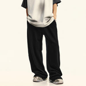 <b>Oversized</b> Men Heavyweight 400gsm Blank Unisex 380G Heavyweight Cotton High Quality Elastic Waistband Straight Leg <b>Sweatpants</b> - Product Image 3