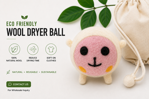 Kriti <b>Craft</b> Reusable Cute Sheep <b>Wool</b> Dryer Ball - Product Image 4