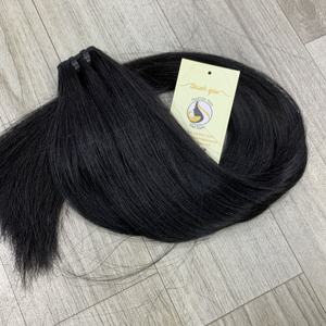 Paquet de cheveux de trame de cheveux naturels noirs 12A bruts droits à double étiré doux trame de cheveux humains vietnamiens de génie - Product Image 2