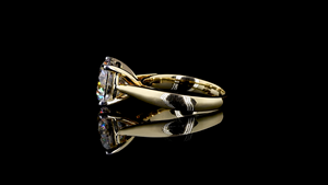 Elegant 18K Gold Brilliant Cut Diamond Solitaire Engagement Wedding Classic Anniversary Gift Ring IGI Certified Custom Jewelry - Product Image 2