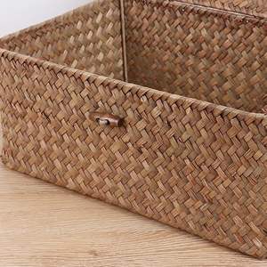 Wholesale Seagrass Storage Box <b>Rectangular</b> Multipurpose Organizer for Living Room and Home Storage Made by KingCraftViet - Product Image 3