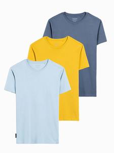 T-shirts d'été pour hommes, en tricot ample uni, à manches courtes, de haute qualité, séchage rapide, impression numérique - Product Image 4