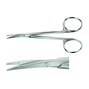 Tijeras pequeñas de 4.5 pulgadas con hoja curva y punta de precisión para sutura y extracción de tendones, instrumentos de cirugía plástica - Product Image 1