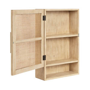 Gabinete de Pared de Madera Sólida DreamCraft Vietnam con Estantes de Madera Bellamente Elaborados - Product Image 2
