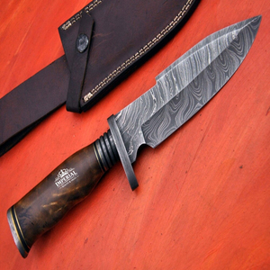 Couteau de chasse à lame fixe, couteau utilitaire pour le camping, la survie en plein air, la randonnée, la pêche, en acier inoxydable, fabricant OEM ODM - Product Image 1