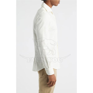 Chemise en flanelle unie tendance, tissu doux en coton/laine brossé, respirant, écologique, coupe confortable, coutures durables pour un style décontracté - Product Image 6