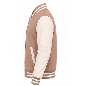 Chaqueta Varsity de Béisbol para Hombre y Mujer, Cuello Alto, 100% Algodón Ecológico, con Logotipo Personalizado, Estilo Urbano, Nueva, Superventas de Invierno - Product Image 5