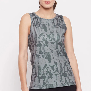 Camiseta sin mangas premium para mujer, informal, transpirable, ecológica, de secado rápido, personalizada, sublimada, acanalada, precio al por mayor, hecha en Pakistán - Product Image 1