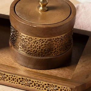 Juego de Bandeja y Quemador de Incienso de Madera de Alta Calidad, Mubkhar, Porta Incienso para Uso Religioso, Quemador de Incienso Bakhoor, Quemador de Incienso a Bajo Precio - Product Image 1