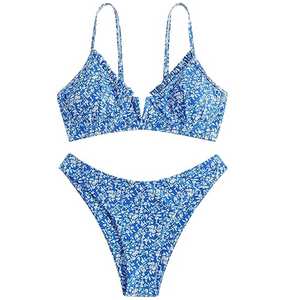 Conjunto de Bikini Sublimado para Mujer, Material Duradero y Fácil de Lavar, Transpirable y Cómodo para Uso en Exteriores - Product Image 1